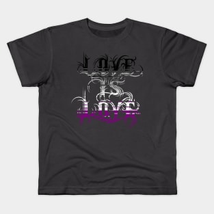 Love is Love - Asexual Pride Kids T-Shirt